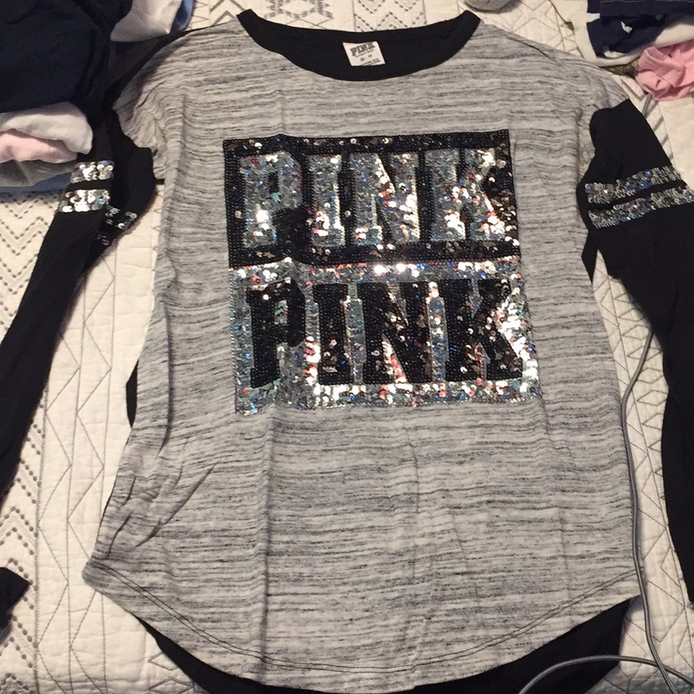 very cute ! PINK long sleeve shirt !